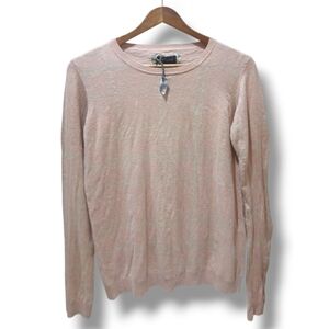 NWOT Barbour Women's Dress Tartan  Plaid Linen Blend Crewneck Sweater, Size 6